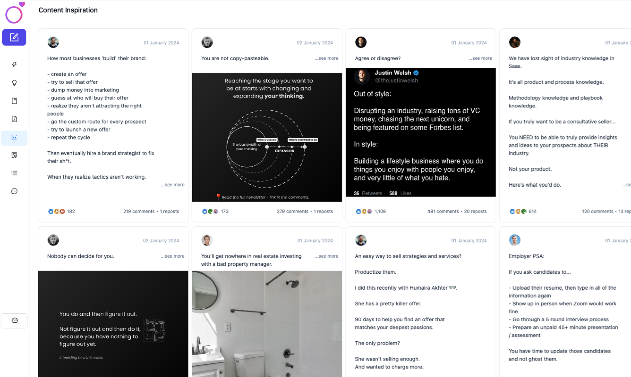 Never run out of ideas